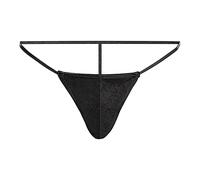 Genérico Tanga Hilo Hombre Coqueta Tanga Sexy Lencería Encaje con Ligas Deportivo Calzoncillos Transpirable Tangas Suspensorios para Hombre