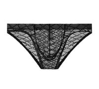 Genérico Tanga Hombre Suspensorios Hombre Lenceria para el día a día Briefs De Malla con Cintura Baja Y Bolsa Soporte Anatómica Transpirables para Ocio O Actividades Outdoor