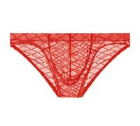 Genérico Tanga Hombre Suspensorios Hombre LenceriaPara San Valentín Briefs De Malla con Cintura Baja Y Bolsa Soporte Anatómica Transpirables para Ocio O Actividades Outdoor