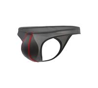 Generico Tanga para hombre Bragas de cintura baja lencería de algodón ropa interior cómoda slip arco iris para San Valentín Calzoncillos para el mes del orgullo bragas LGBT de pijama, gris oscuro, XL