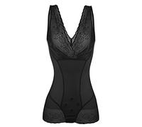 Genérico Tanga Reductor Botas Altas Mujer Braga Reductora Corsé Abdominal De Seda Helada con Hebilla De Verano para Mujer Mono Ultrafino con Forma Cuerpo Pantalón Antirozaduras Black XXL