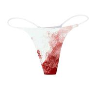 Genérico Tangas Sexy para Mujer Sin Costuras, Tangas Algodon Mujer Invisible, Tipo con Estampado Sangre Halloween Cuecas Mulher Tanga Faja Braguitas BrasileñAs Bragas Menstruales