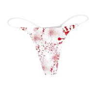 Genérico Tangas Sexy para Mujer Sin Costuras, Tangas Algodon Mujer Invisible, Tipo con Estampado Sangre Halloween Cuecas Mulher Tanga Faja Braguitas BrasileñAs Bragas Menstruales