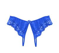 Genérico Tangas Sexy para Mujer Sin Costuras, Tangas Algodon Mujer Talla Grande, Open File Slit Sex Lace Thong Cintura Cuecas Mulher Tanga Faja Braguitas BrasileñAs Bragas Menstruales