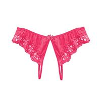 Genérico Tangas Sexy para Mujer Sin Costuras, Tangas Algodon Mujer Talla Grande, Open File Slit Sex Lace Thong Cintura Cuecas Mulher Tanga Faja Braguitas BrasileñAs Bragas Menstruales