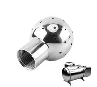 Genérico Tank Cleaning Ball - Self-Cleaning | Lubricating Rotating Nozzle | DN15 1/2 Inch Stainless Steel Spray Ball | For Food Pharma Biotech Industries, Anti-Rust & Hygienic Polished Finish