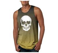 Genérico Tank Top,Camiseta Sin Mangas De Verano para Hombre Camisetas Sin Mangas con Estampado Tropical Camisetas Sin Mangas Ajustadas Camisetas Deportivas con Cuello Redondo