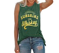 Genérico Tank Top Mujer - Tank Casual Summer Graphic Tank Tops para Mujer Sin Mangas Graphic Tank Tops Camisetas (Green M)