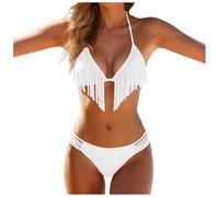 Genérico Tankini Modelador Trajes De Baño Tankini Brillantes De Talla Grande para Mujer con Pantalones Cortos Tops Mujer con Efecto Push Up Control Abdomen Y Braguitas Traje Baño Cuello Tamaño Grande