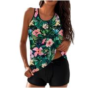 Genérico Tankini Mujer Tallas Grandes,Elegante Conjunto De Tankinis para Mujer Traje De BañO CóModo Y VersáTil para Playa Piscina Y Vacaciones DíAs De Verano Relajantes Y Deportes AcuáTicos