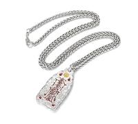 Genérico Taoist Protection Necklace,Feng Shui Spiritual Talisman Necklace, Handmade Lettering Blessed Wealth Jewelry Pendant, Unisex Casual Daily Wear