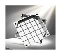 Genérico Tapa de alcantarilla Cuadrada de Acero Inoxidable de 50x50 cm - Tapa de cámara de inspección empotrada, Resistente al envejecimiento, con Capacidad de Carga y diseño Reforzado para Mayor dur