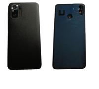 Generico Tapa de Batería de Repuesto Compatible con Xiaomi Redmi Note 10S M2101K7BG, M2101K7BI, M2101K7BNY Note 10 4G Carcasa Trasera de Plástico + Marco de Lente + Biadhesivo (Negro)