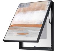 Genérico Tapa Decorativa para Cuadro Electrico Medidores de Caja Eléctrica Cubierta Caja de Distribución Voltímetro Panel de Pintura Ocultar Decoración con Soportes Hidráulicos,I,50X70cm