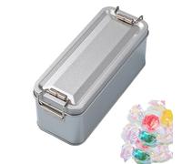 Genérico Tapa estaño almacenamiento metal: cubiertas lata galletas rectangulares, tapas contenedores cocina a prueba polvo | Tapa del organizador decorativo