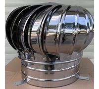 Genérico Tapa giratoria de Acero Inoxidable para Chimenea, Tapa giratoria, Tapa giratoria para Chimenea Anti-Tiro descendente, Tapa giratoria para Chimenea, para Cubierta de conducto de Hum