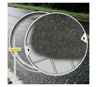 Genérico Tapa y Marco empotrados para Pozo de Registro en Carretera/acera, Tapa Invisible Redonda para Tanque séptico de 37" con Gancho, Tapa para Orificio de inspección Exterior, Duradera y Segura (