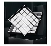 Genérico Tapa y Marco Invisibles de Acero Inoxidable para pozos sépticos: 40 x 40 cm (15,7 x 15,7 Pulgadas), 5 cm de Grosor, solución Elegante para Exteriores y paisajismo Duradero.