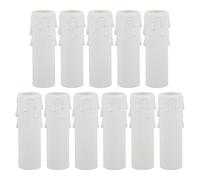 Genérico Tapas para Portalámparas de Velas 12 Piezas Fundas de Plástico Efecto Goteo para Accesorios de Iluminación en Celebraciones y Fiestas 30X100Mm