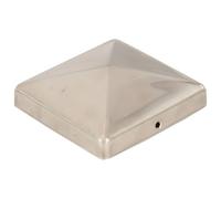 Genérico Tapas piramidales Postes Valla 6 uds Acero Inoxidable 101x101mm,Bricolaje,Vallas de jardín,Accesorios para rejas y vallas-145488