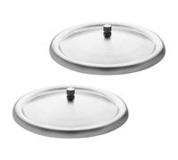 Genérico Tapas Prevención 2piezas de Acero Inoxidable de Redondas Taza Prácticas para Conservación del Calor de Derrames y en Vasos y Tazas