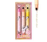 Genérico Tape Marker - Double Ended Decorative Tape Pen | Highlighter Pens Student Stationery for Students, Teachers, Home, School, College, Workplace or Organization Journaling, 5.31x0.59x0.59in