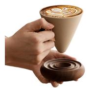 Genérico Tapered Ceramic Coffee Mug, 250ml Hot Drink Cup, Retro Mug with Comfortable Feature, Coffee and Tea Cup for Family Friends, Stylish Ceramic Cups with Modern Style Beverage Mugs for Travel