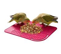 Genérico Tapete de alimentación Lenta para pájaros - Tapete de alimentación Interactivo de Silicona de 22,8x16x0,5 cm, Juguete de forrajeo de pájaros, Seguro para Mascotas | Lento para en
