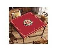 Genérico Tapete de Mahjong, Antideslizante y con reducción de Ruido for Mesa, for Sala de Estar, Dormitorio, Sala de ajedrez y Juegos de Cartas.(Red,L64cm)
