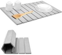 Genérico Tapete de Piedra de Secado rápido para Cocina, tapete de Secado de Piedra, Tabla de Drenaje Absorbente, tapete de Secado de Platos Reutilizable para Fregadero y encimera
