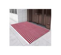 Genérico Tapete Enrollable con Marco de Aluminio, tapete rascador Resistente for entradas Exteriores, Antideslizante y fácil de Guardar for Villas, Patios y garajes.(Red,2.0x4.0ft/60x120cm)