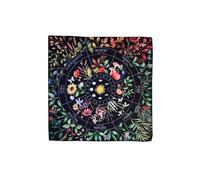 Genérico Tapete para Cartas del Tarot, Mantel de Tela Suave, de Astrología Espiritual, 1 Unidad de 49cm X 49cm, para Cartas de la Adivinación (Azul)