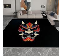 Genérico Tapetes Arte Digital Alfombras Salon de Pelo Corto 120 x 170 cm, Antideslizante Estampada Máscara Colorida Alfombra Pie de Cama Rectangular para Domitorio Pasillo Entrada Casa