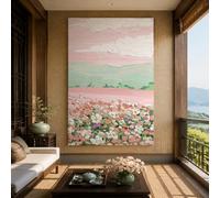 Generico Tapiz de pared cuadro moderno salón decoración dormitorio accesorios casa tapestry Wall Decor 180 x 230 cm Abstract Floral Pink, Green, White, Purple,