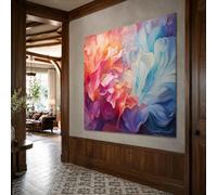 Generico Tapiz de pared cuadros modernos salón decoración dormitorio tapices,tapestry Wall Decor 160 x 230 cm, abstract floral Pink, Orange, Blue, Purple, Red,