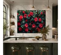 Generico Tapiz de pared cuadros modernos salón decoración dormitorio tapices,tapestry Wall Decor 160 x 230 cm, Floral Red, Green,