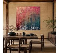 Generico Tapiz de pared cuadros modernos salón decoración dormitorio tapices,tapestry Wall Decor 160 x 230 cm, Abstract Modern Red, Orange, Blue, White, Black,