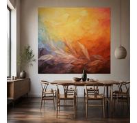 Generico Tapiz de pared cuadros modernos salón decoración dormitorio tapices,Tapestry Wall Decor 160 x 230 cm, Abstract Orange, Amarillo, Rojo, Purple, Blue, Beige,