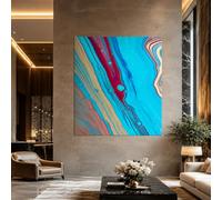 Genérico Tapiz de Pared para Bedroom Living Room, Custom Tapestries Home Decoration, 130 x 150 cm, Abstract Blue, Red, Beige,