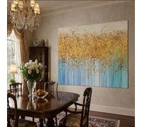 Genérico Tapiz de Pared para Bedroom Living Room, Custom Tapestries Home Decoration, 130 x 150 cm, Modern Blue, Yellow,