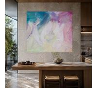Genérico Tapiz de Pared Personalizado 200 x 300 cm, Cocina y Hogar Muebles y Decoración,Tapestry Wall Decor,Abstract Blue, Purple, Pink, White, Beige,