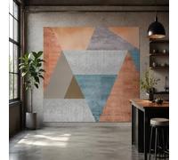 Genérico Tapiz de pared personalizado 200 x 300 cm, Cocina y hogar Muebles y decoración,Tapestry Wall Decor,Modern Geometric Red, Gray, Blue, Beige, White,