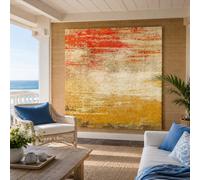 Genérico Tapiz Pared Decoración Decoración para Salón, Dormitorio, Tapestry Wall Decor 100 x 150 cm, Abstract Red, Yellow, Yellow, Beige,