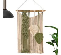 Genérico Tapiz tejido en - Arte de pared tejido a mano de 40 cm, acento de decoración de Boho de pancarta, colgante textil hecho a mano | Hermoso tapiz de pared para dormitorio