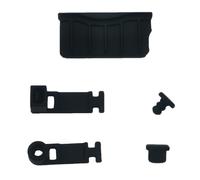 Genérico Tapón Antipolvo de Silicona para Nuevo 3DS XL/LL 3DSXL 3DSLL 2DS Tapa Protectora para Conector de Auriculares Base de Carga Cubierta a Prueba de Polvo (Black)