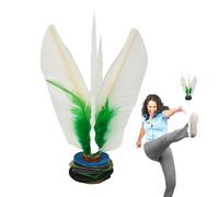 Genérico Tapones Blancos Shuttlecocks - 16 cm Jianzi Foot Kick, Coloración de Caucho, Juguete de Juego de Fitness, Amplificador de Coordinación Mano | Entretenimiento Deportivo para ad