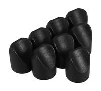 Genérico Tapones de Estabilidad para Sillas Plegables 8 Piezas, Tapas de Plástico Negro para Patas de Tubo 7/8 Pulgadas, Repuestos Resistentes para Muebles de Patio y Uso Exterior