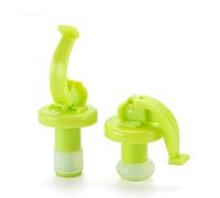 Generico Tapones de vino tinto de plástico reutilizables Tapones de vino prensados manualmente Tapones de champán de silicona 2 piezasInteligencia práctica.