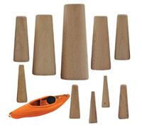 Genérico Tapones para Barco,10 Unidades Juego de Tapones Cónicos de Madera Marinos para Casco - Piezas de Repuesto Drenaje Rápido para Barcos Playa Exterior Tormenta Invernal Kayak en Alta Mar