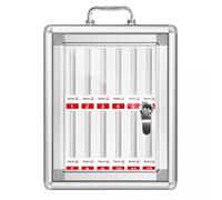 Genérico Taquilla para teléfono móvil Caja de Almacenamiento para teléfono móvil Soporte acrílico para teléfono móvil Caja de Almacenamiento de Escritorio, 12 taquillas para teléfonos móviles con CER